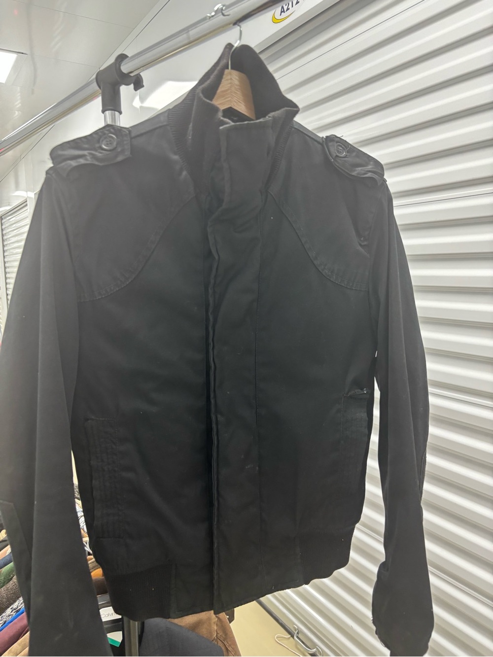 Vintage H&M Black Military-Style Field Jacket